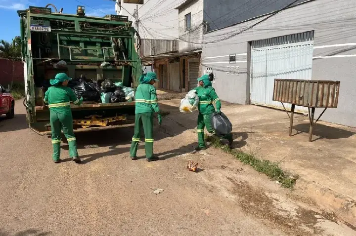 Valparaíso éa primeira cidade no estado á implantar no quandro de Limpeza urbana, uma equipe só de Mulheres.