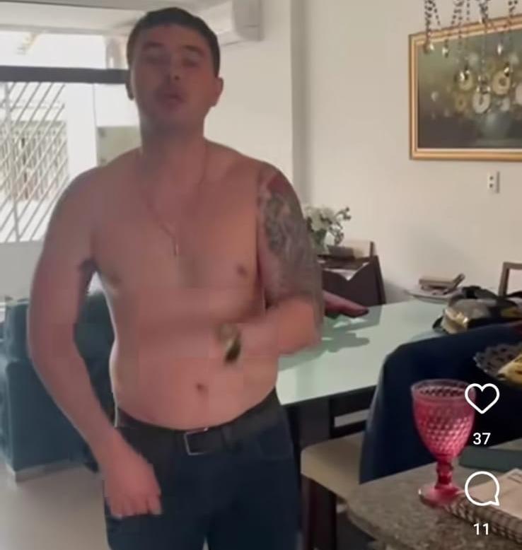 Major da PM do Pará é flagrado agredindo a própria mãe; veja vídeo