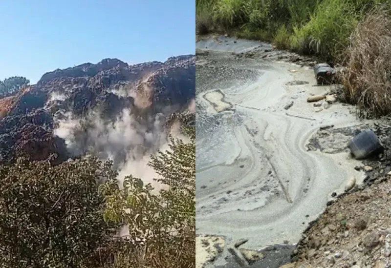 Semad proíbe uso de água de rio contaminado por queda de pilha de lixo
