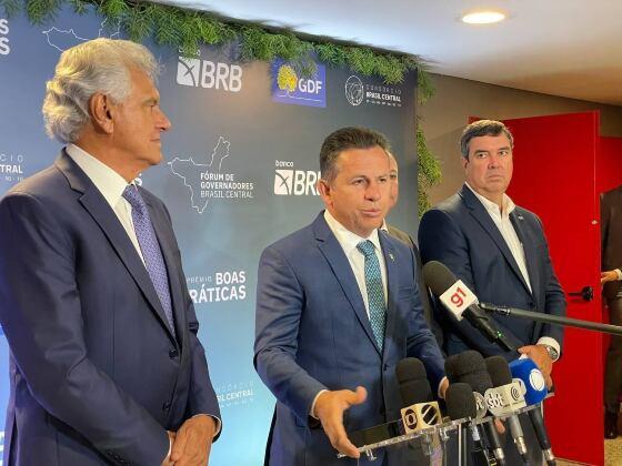 Caiado tem coragem, história e competência para ser presidente, diz governador de Mato Grosso