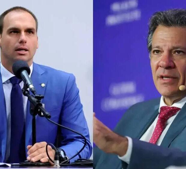 Paraná Pesquisas: Eduardo Bolsonaro e Haddad estão empatados para Senado por SP
