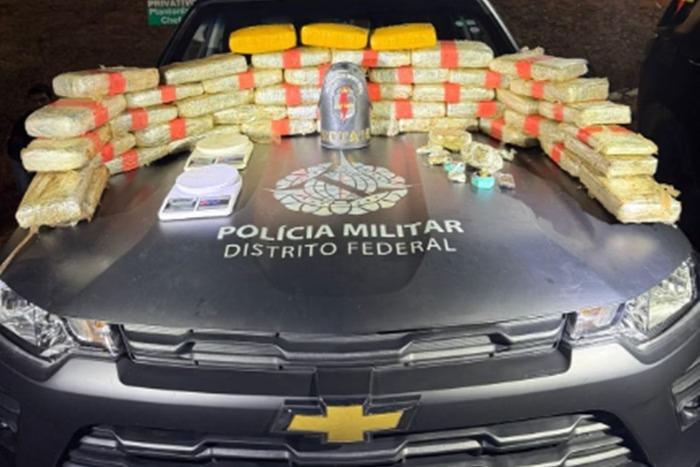 PMDF apreende 43 kg de skunk, com valor estimado em R$ 600 mil