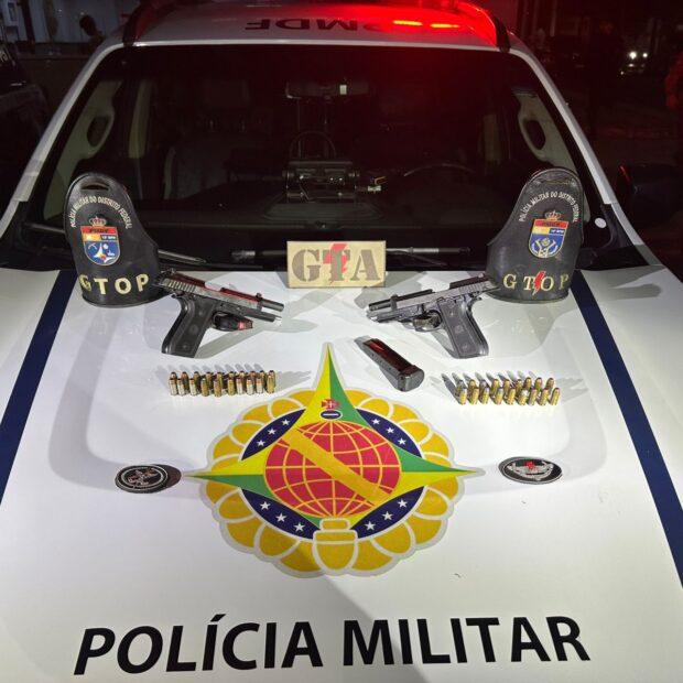 PMDF apreende armas e munições em operações no Incra e em Samambaia