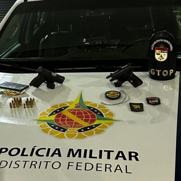 PMDF prende dois homens com armas de uso restrito em Sobradinho