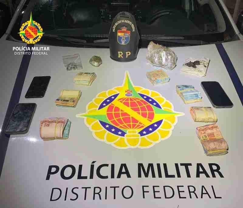 PMDF prende traficante, drogas e dinheiro em Ceilândia DF