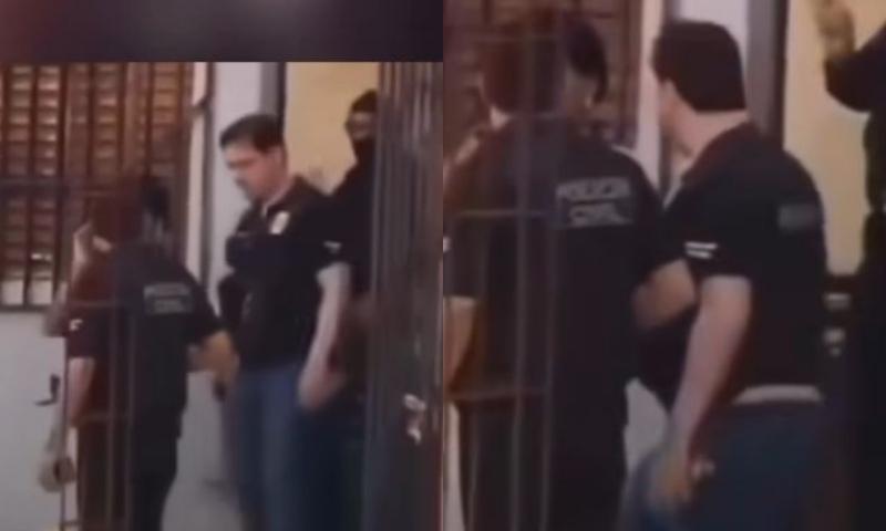 Seduzindo geral: delegado é flagrado usando calcinha fio dental durante operação e vídeo viraliza