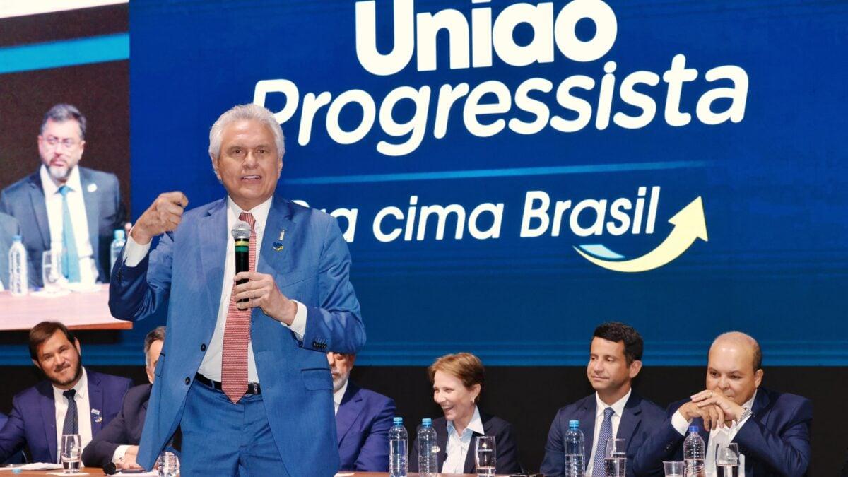 Em convenção da União Progressista, Caiado eleva tom e diz que Brasil deve ser libertado do PT