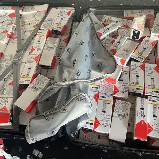 Receita Federal apreende canetas injetáveis avaliadas em cerca de R$500 mil