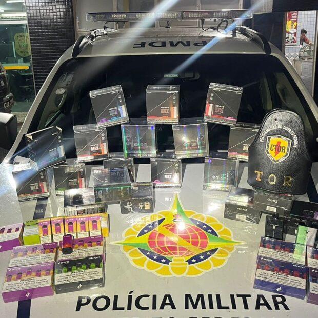 PM apreende 158 cigarros eletrônicos em Santa Maria
