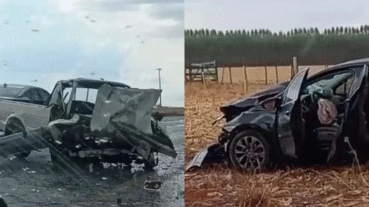 Acidente entre carro e caminhonete deixa idoso morto em Abadiânia