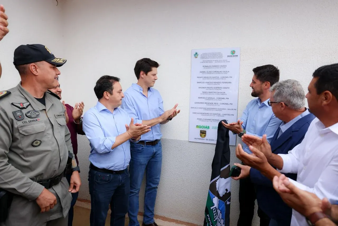 Daniel Vilela entrega Batalhão Rural da PM em Valparaíso e anuncia investimentos em segurança pública