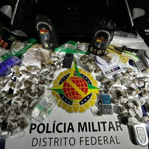 Homem é preso por tráfico de drogas em Ceilândia após abordagem da PMDF