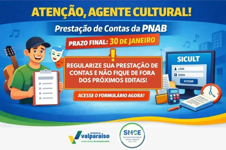 Praso para prestação de contas da PNAB se encerra em 30 dias
