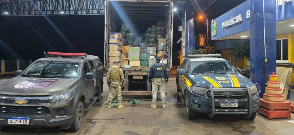   Carga de contrabando avaliada em R$ 25 milhões é apreendida em Jataí