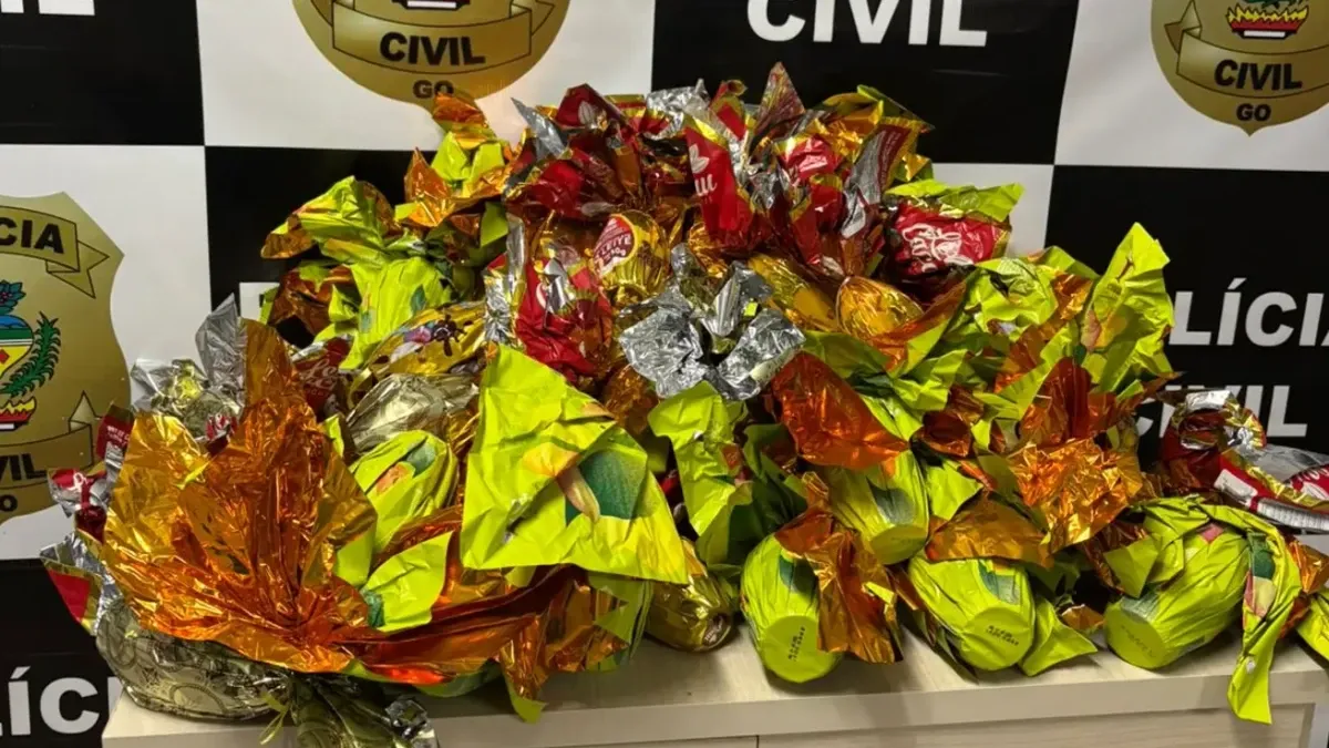 Polícia prende Ladrão que fugiu com ovos da páscoa que seriam distribuídos para crianças carentes em Goiás