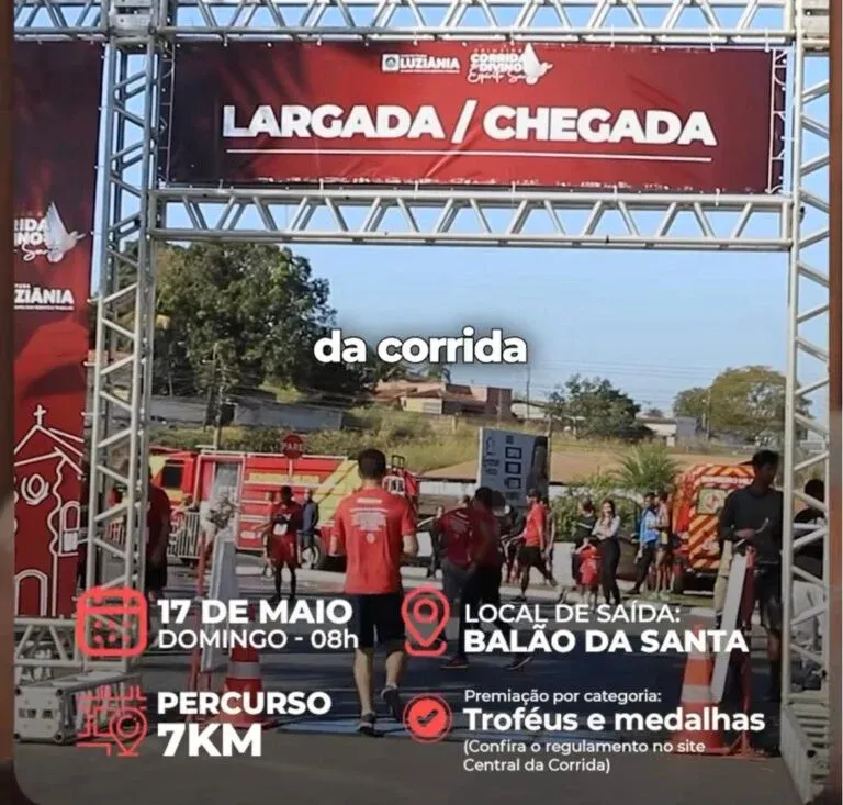 Luziânia se prepara para a 3ª edição da Corrida do Divino Espírito Santo; veja vídeo