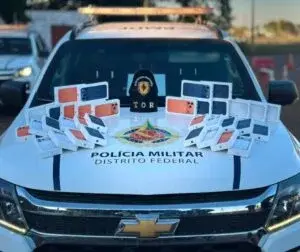 PMDF apreende 34 iPhones avaliados em R$ 300 mil durante operação no Gama