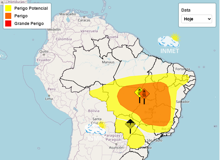 Goiás tem alerta laranja de perigo para baixa umidade