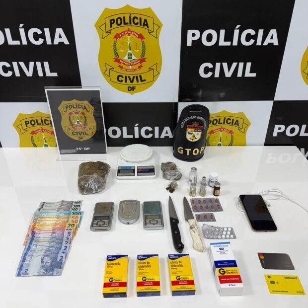 Operação Fake Natty prende suspeito de tráfico e apreende adolescente em Sobradinho