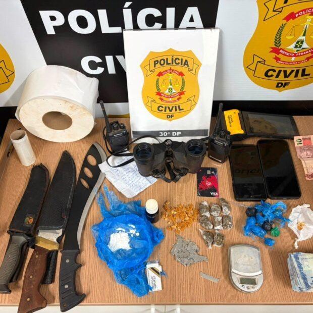 PCDF prende suspeito de tráfico que usava casa de três andares como ponto de vigilância
