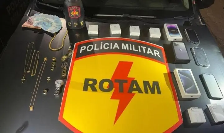  Divulgação Suspeitos de furtar R$ 400 mil em joias de shopping de Goiânia são presos no Entorno do DF