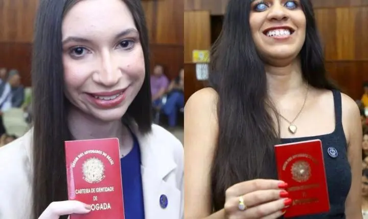 Jovens com deficiência visual passam de primeira na OAB e recebem registro de advogadas