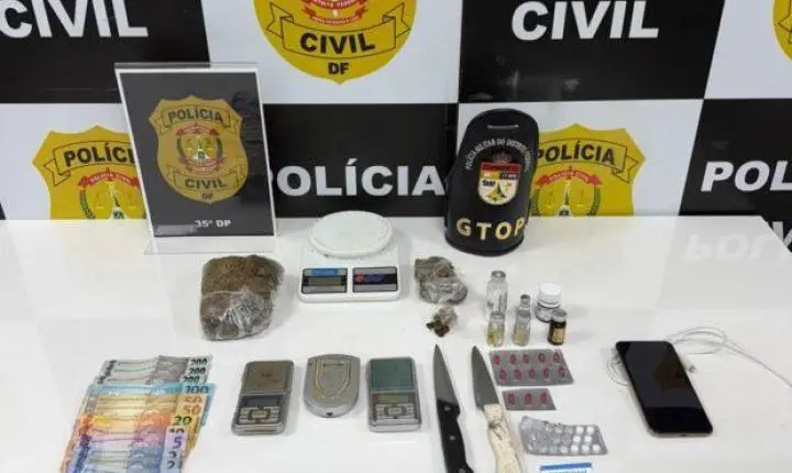 Operação Fake Natty prende suspeito de tráfico e apreende adolescente em Sobradinho